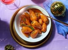 Mini-chantenay-wortels met honing en tijm