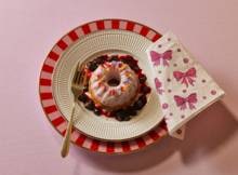 Mini-cheesecake met blauwe bes en kandijkoek uit de airfryer