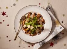 Vegan portobello-carpaccio