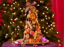 Zoete kerstboom met madeleines