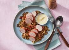 Denk vooruit: linzen met doperwten en rookworst