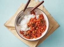 Denk vooruit: rode curry met rijst