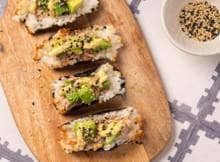 Crispy sushi taco's van Saitaku (advertentie)