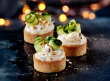 Gevulde tartelettes met bladgoud