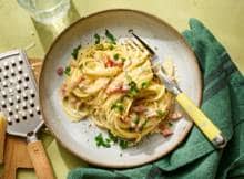 Superromige pasta carbonara